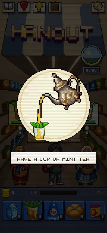 Mint tea, poured the Moroccan way